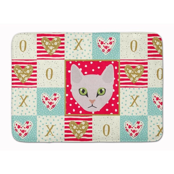 Carolines Treasures 19 x 27 in. Burmilla Cat Love Machine Washable Memory Foam Mat CK5097RUG - main